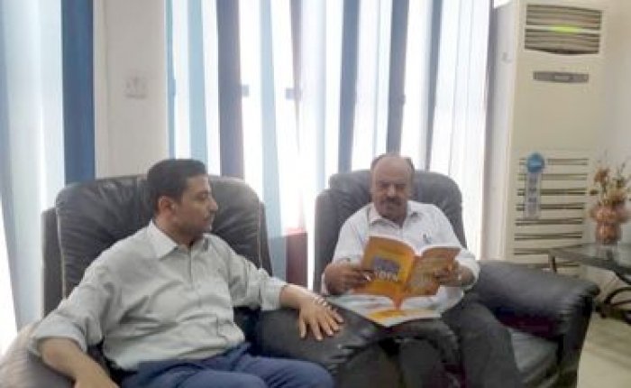 فيما ناقش مشروع إنشاء صالة للمعارض الدولية بعدن.. رئيس المنطقة الحرة يؤكد تسجيل مشاريع جديدة وتحديث العمل المؤسسي وتطوير الخدمات