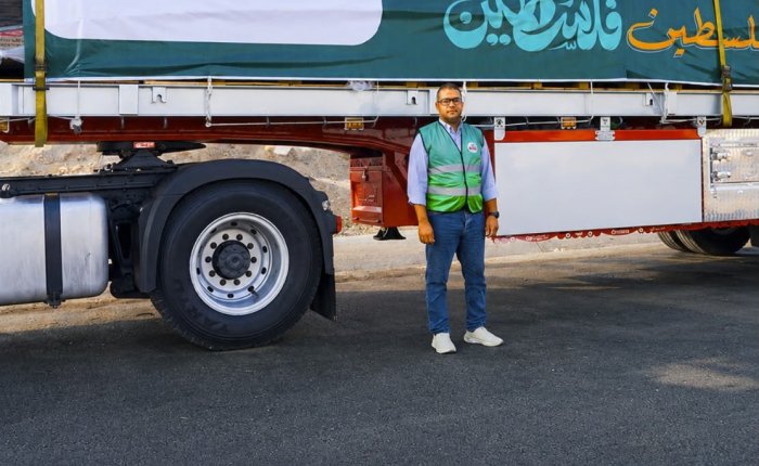 مجموعة أرما التابعة لمجموعة هائل سعيد أنعم وشركاه في مصر تطلق قافلة مساعدات غذائية جديدة إلى غزة